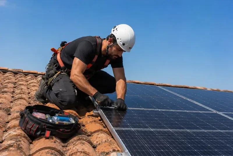 Maintenance et monitoring de panneaux solaires à Hergnies