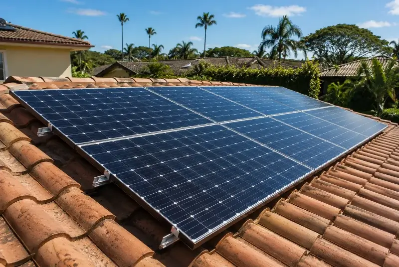 Installation de panneaux solaires à Hergnies